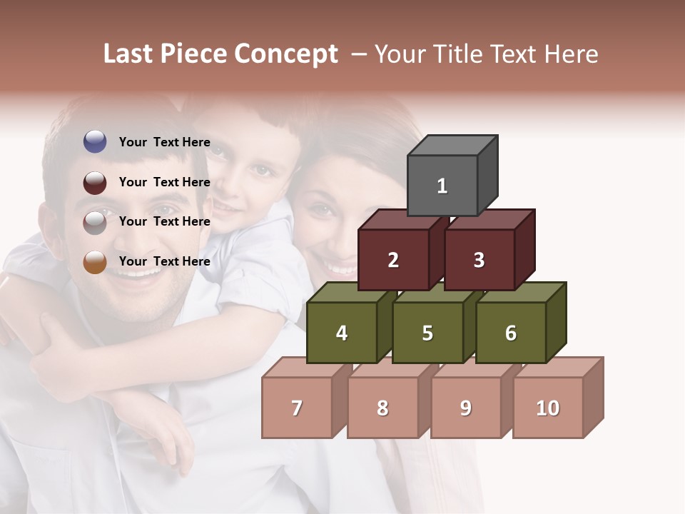 Caucasian Fun Male PowerPoint Template