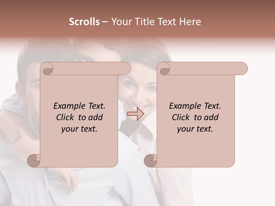Caucasian Fun Male PowerPoint Template