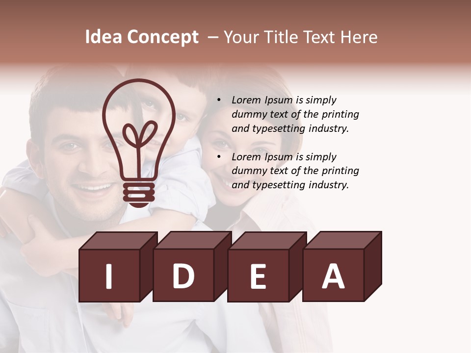 Caucasian Fun Male PowerPoint Template