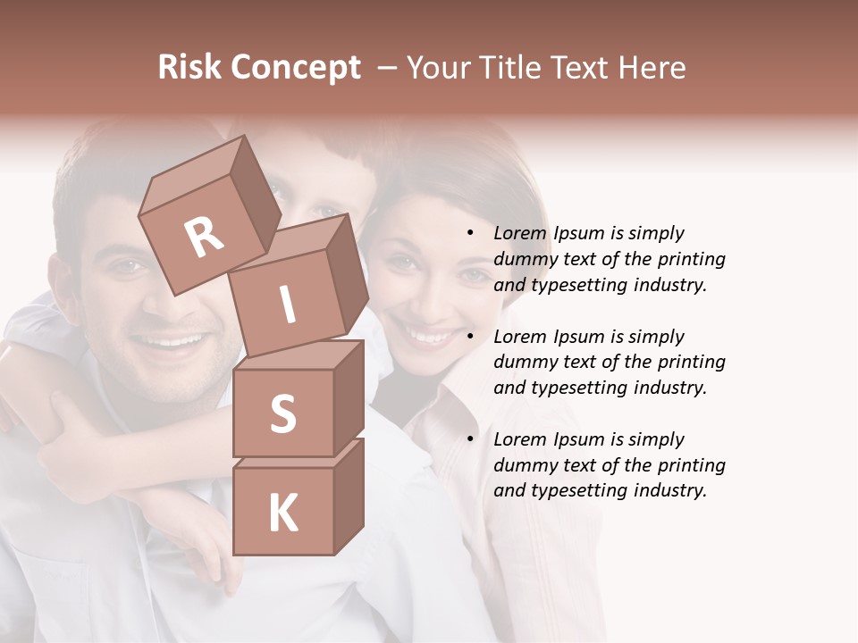 Caucasian Fun Male PowerPoint Template