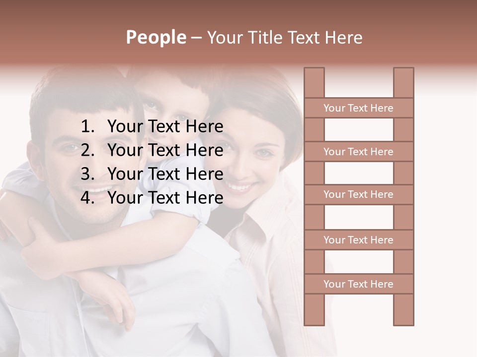 Caucasian Fun Male PowerPoint Template