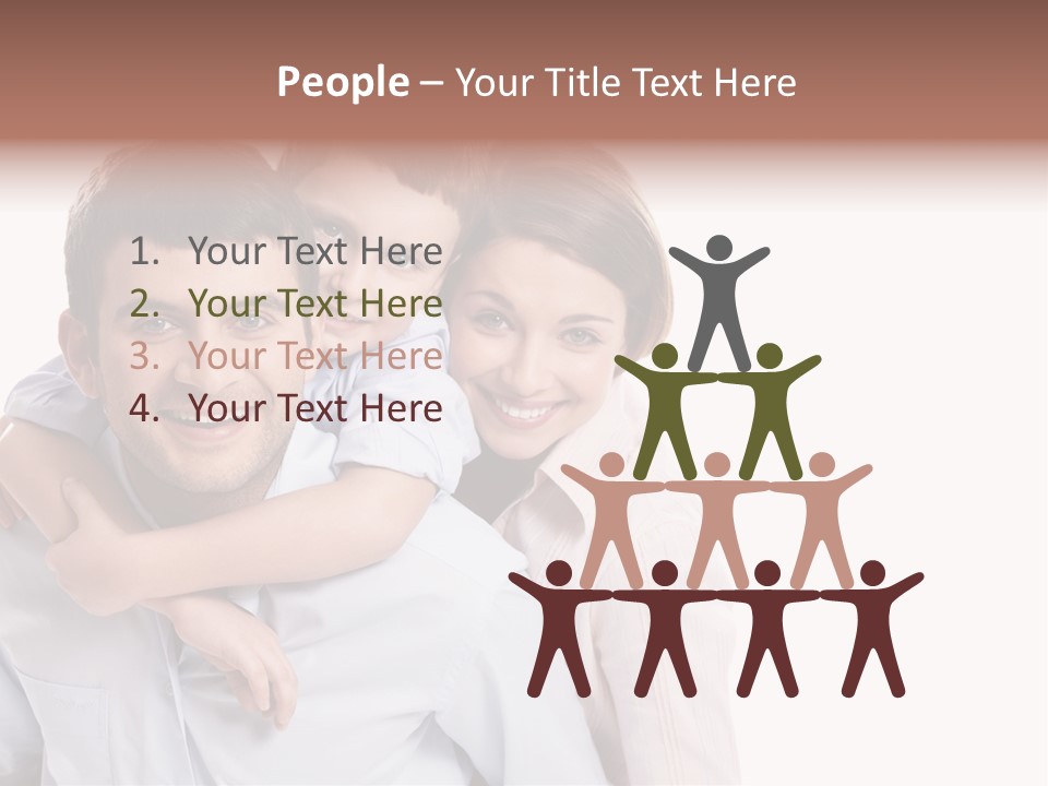 Caucasian Fun Male PowerPoint Template