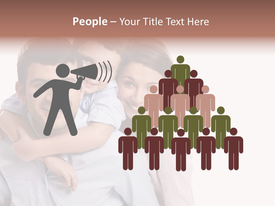 Caucasian Fun Male PowerPoint Template