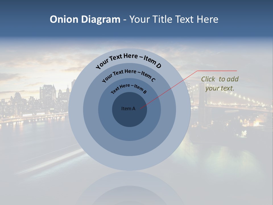 Brooklyn Cityscape Dusk PowerPoint Template