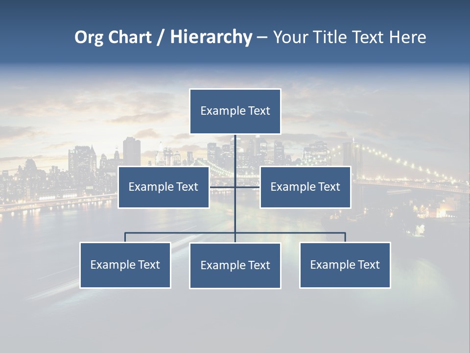 Brooklyn Cityscape Dusk PowerPoint Template