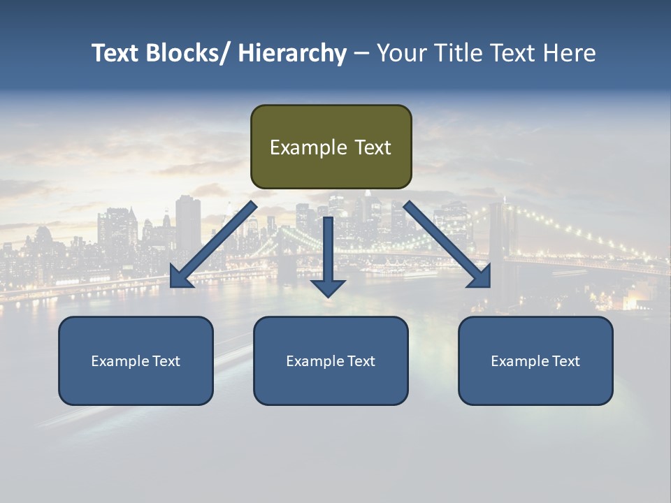 Brooklyn Cityscape Dusk PowerPoint Template