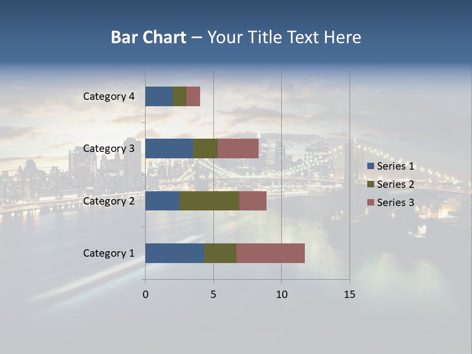 Brooklyn Cityscape Dusk PowerPoint Template