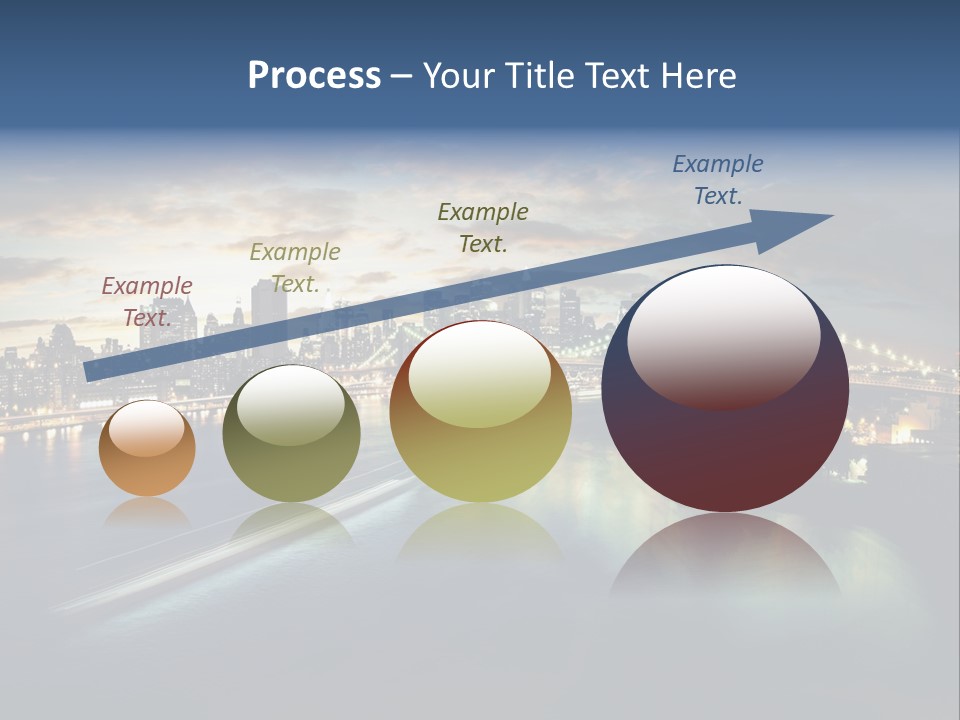 Brooklyn Cityscape Dusk PowerPoint Template