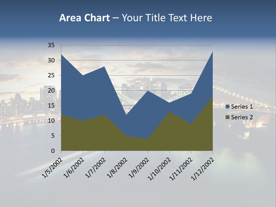 Brooklyn Cityscape Dusk PowerPoint Template