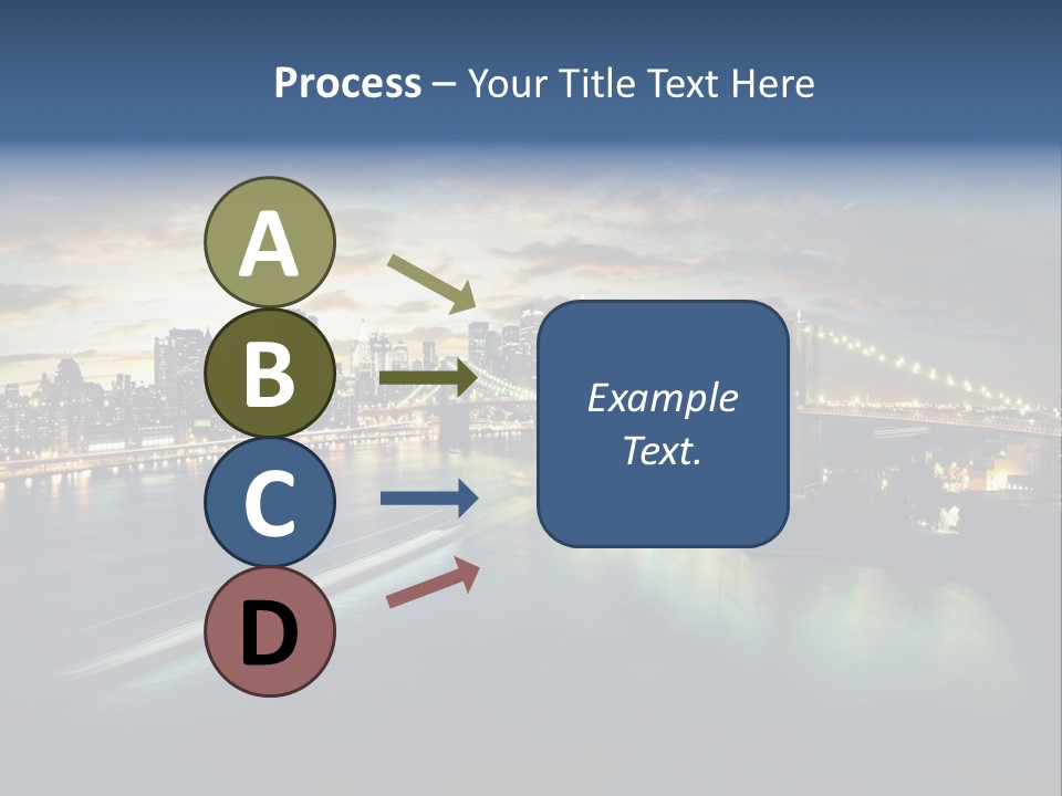 Brooklyn Cityscape Dusk PowerPoint Template