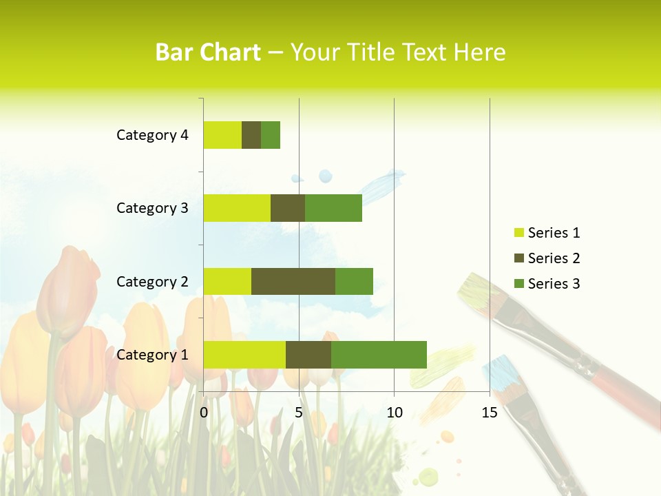 Red Flower Yellow PowerPoint Template