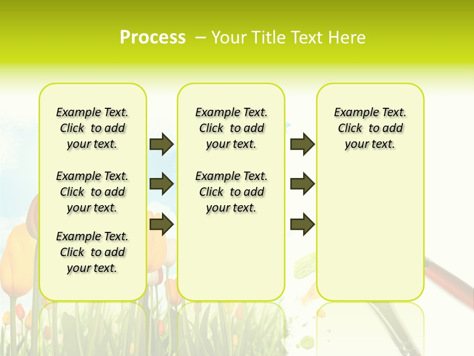 Red Flower Yellow PowerPoint Template