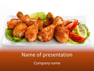 Dish Group Healthy PowerPoint Template