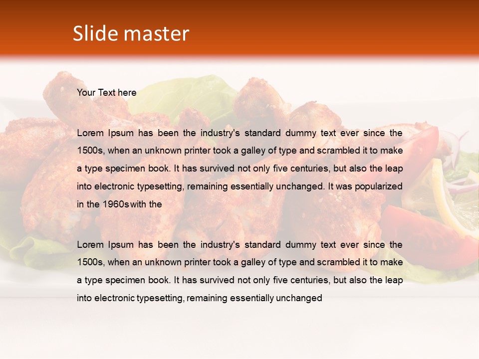 Dish Group Healthy PowerPoint Template