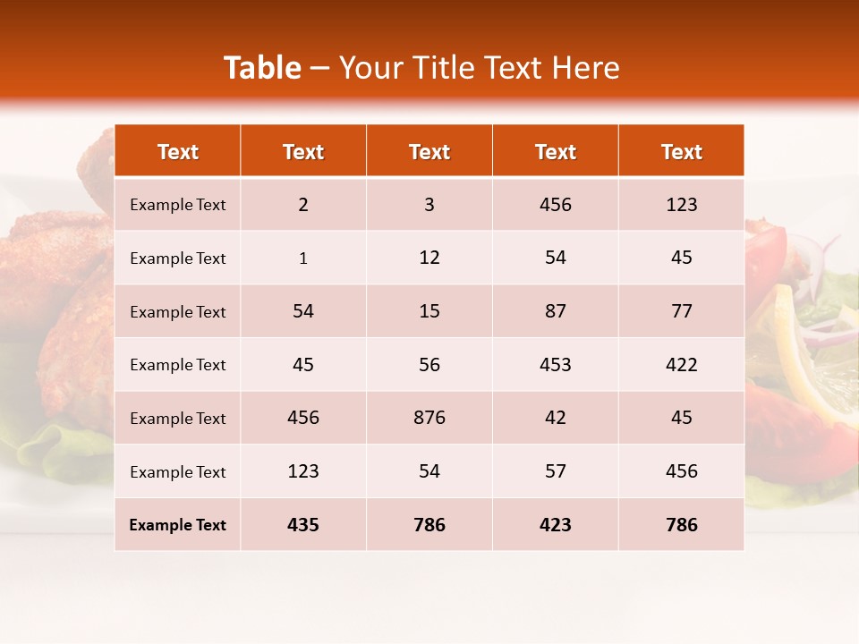 Dish Group Healthy PowerPoint Template