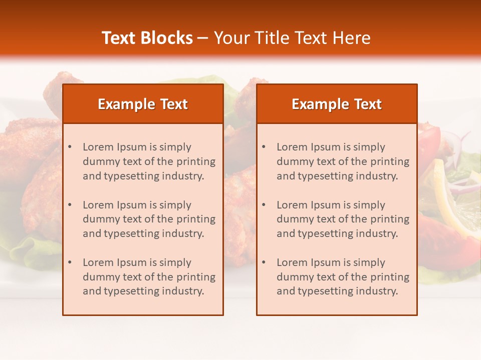 Dish Group Healthy PowerPoint Template