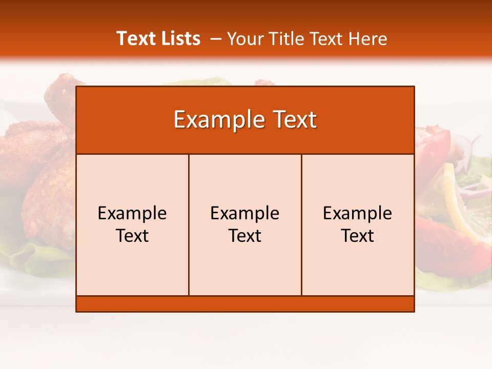 Dish Group Healthy PowerPoint Template