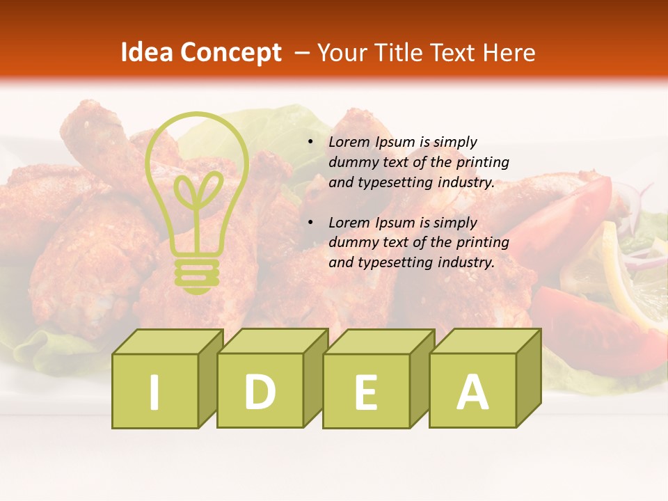 Dish Group Healthy PowerPoint Template