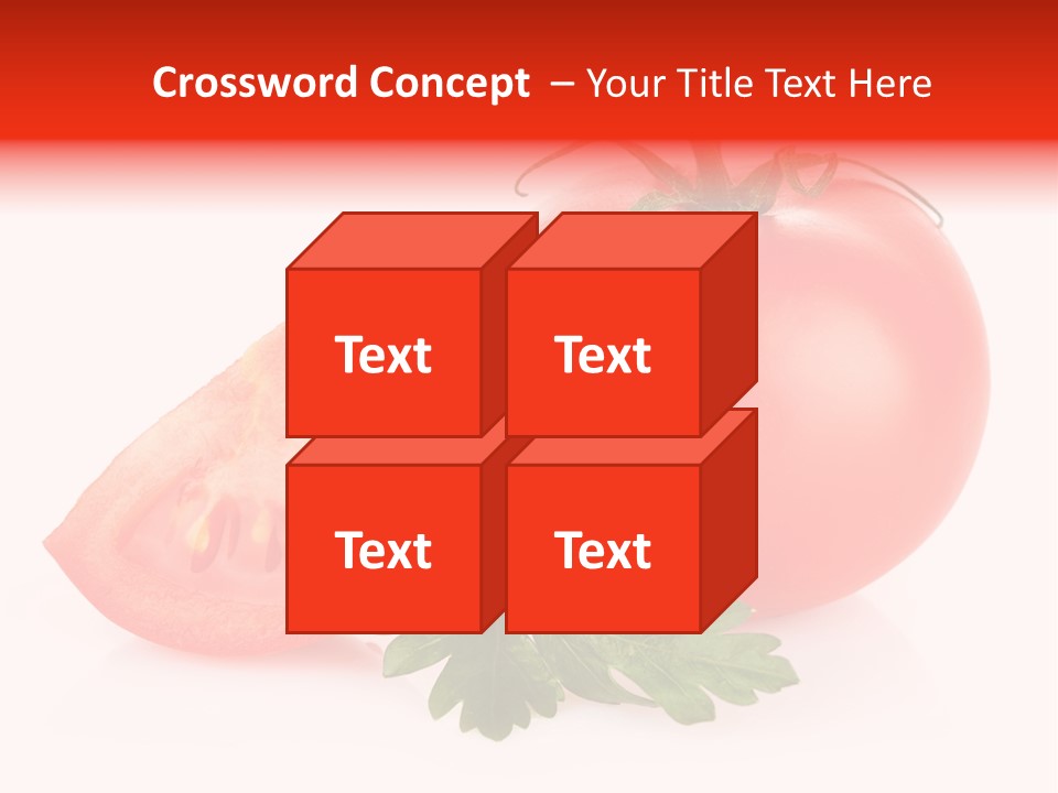 White Parsley Vitamin PowerPoint Template