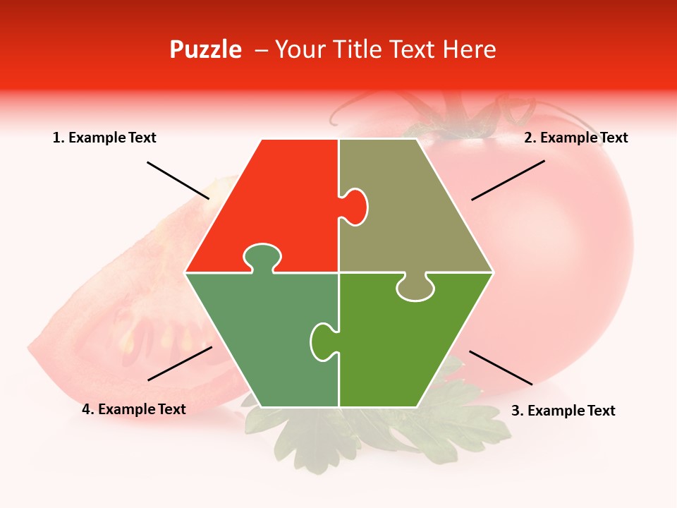 White Parsley Vitamin PowerPoint Template