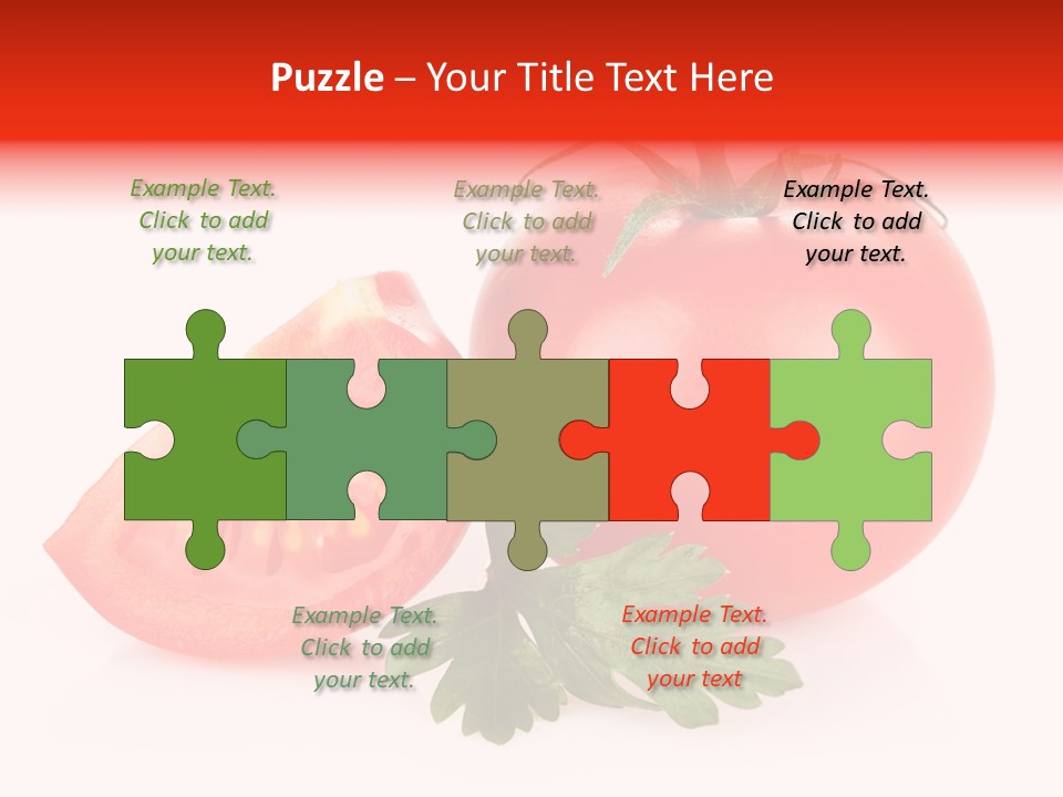 White Parsley Vitamin PowerPoint Template