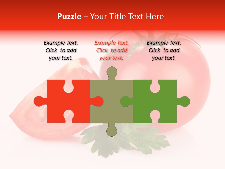 White Parsley Vitamin PowerPoint Template