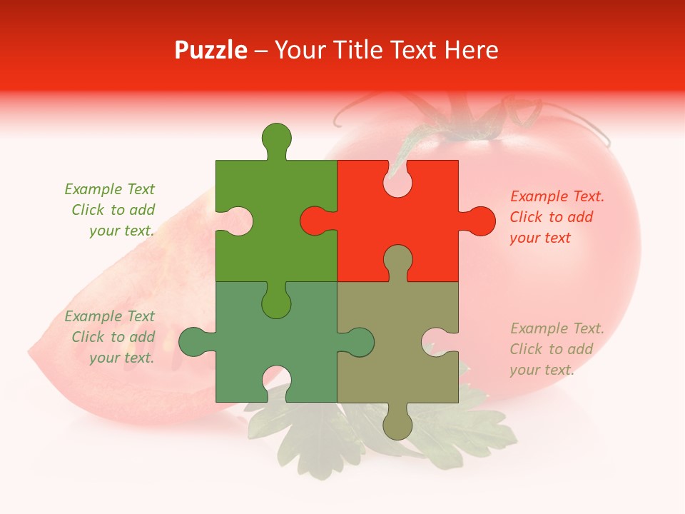 White Parsley Vitamin PowerPoint Template