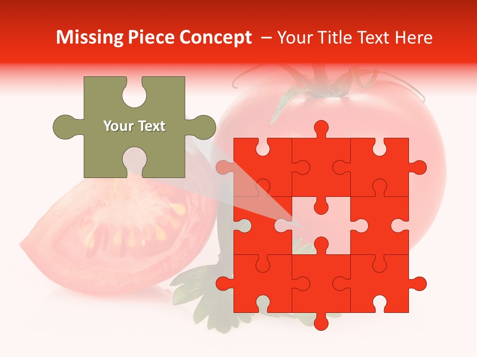 White Parsley Vitamin PowerPoint Template