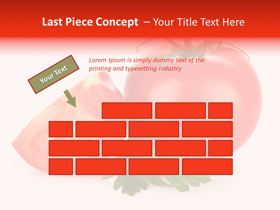 White Parsley Vitamin PowerPoint Template