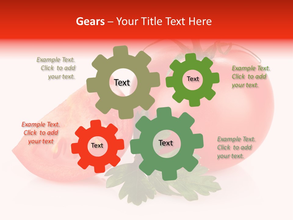 White Parsley Vitamin PowerPoint Template