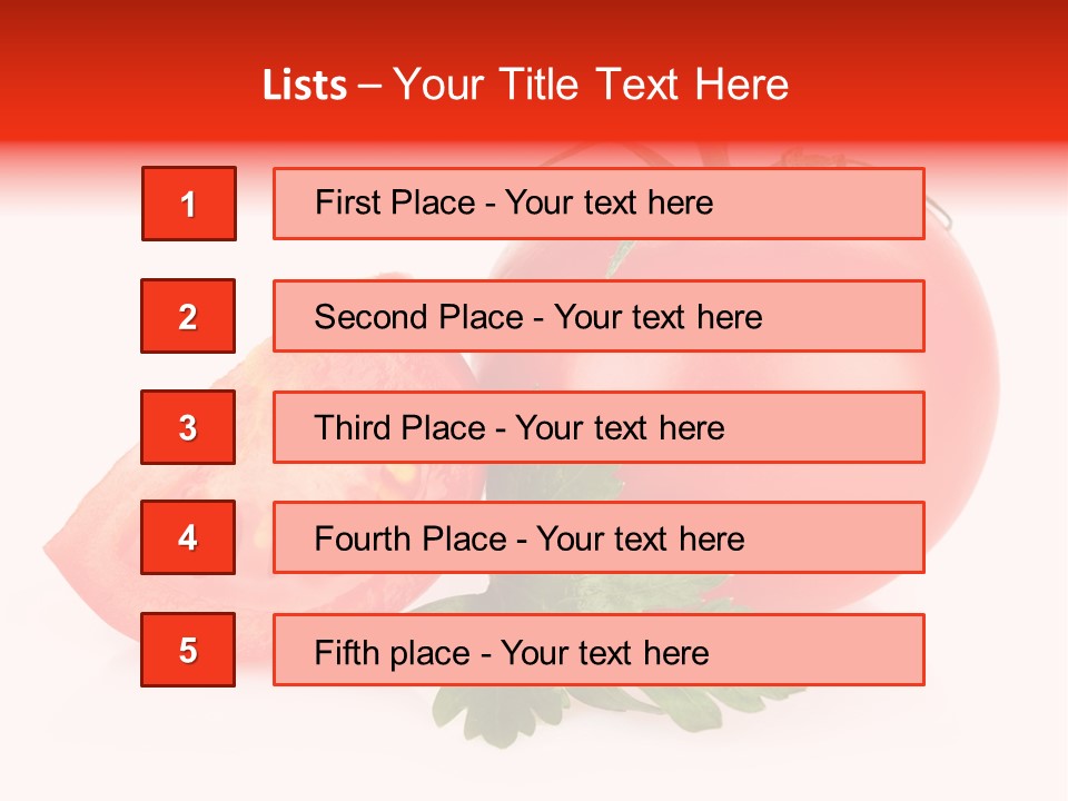 White Parsley Vitamin PowerPoint Template