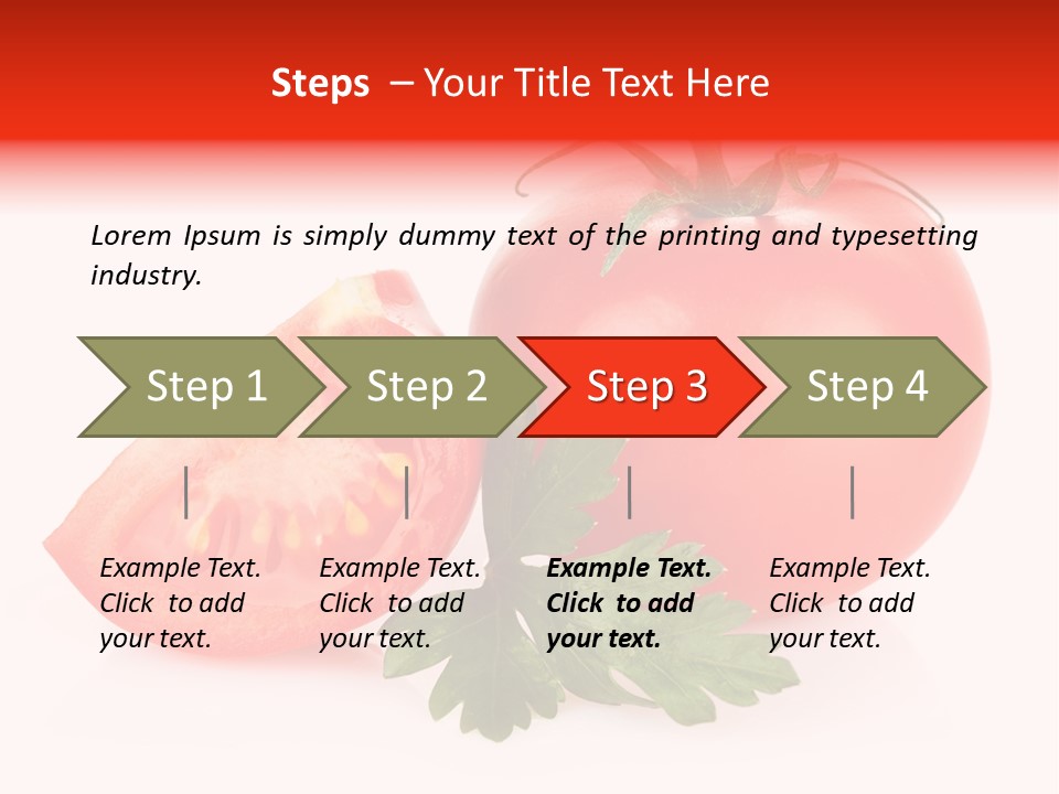 White Parsley Vitamin PowerPoint Template