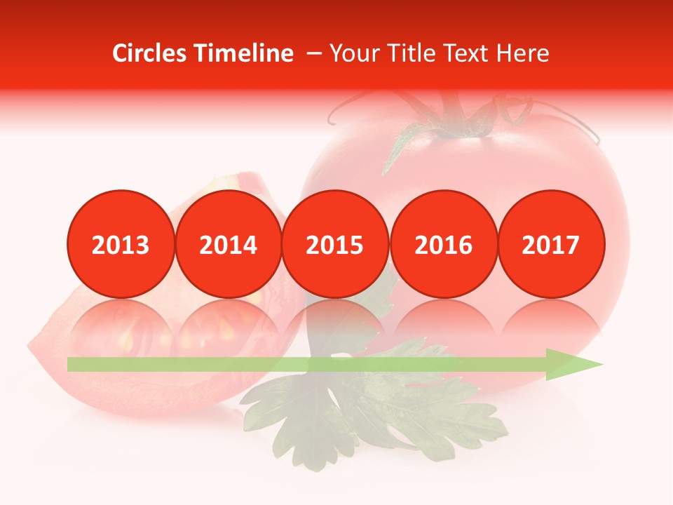 White Parsley Vitamin PowerPoint Template