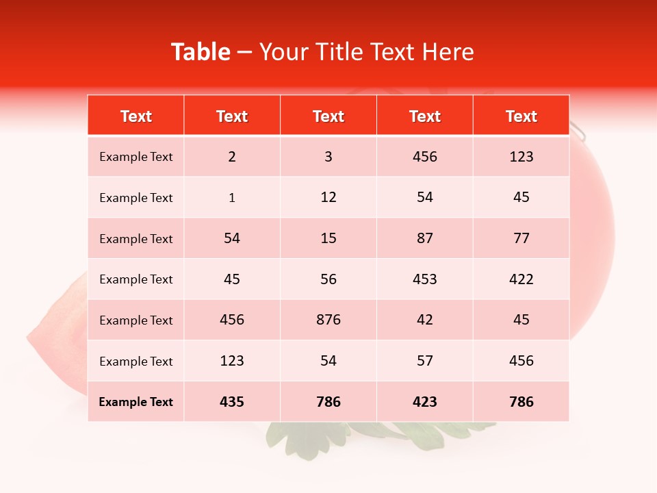 White Parsley Vitamin PowerPoint Template