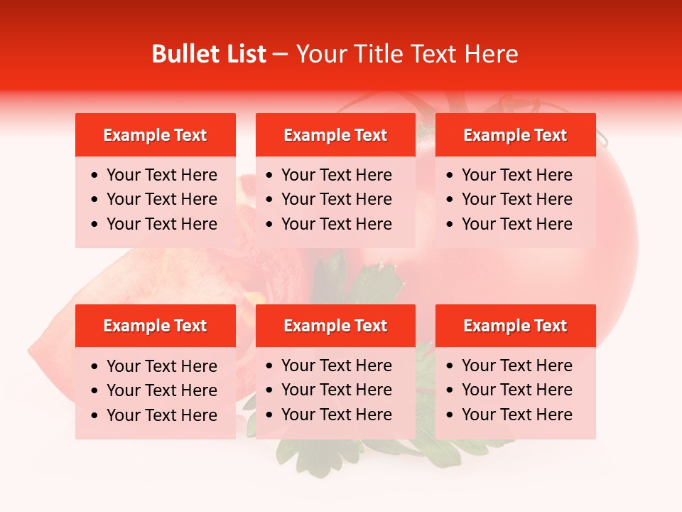 White Parsley Vitamin PowerPoint Template