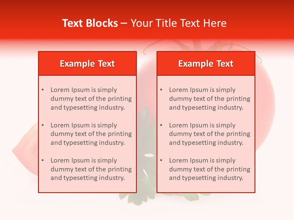 White Parsley Vitamin PowerPoint Template