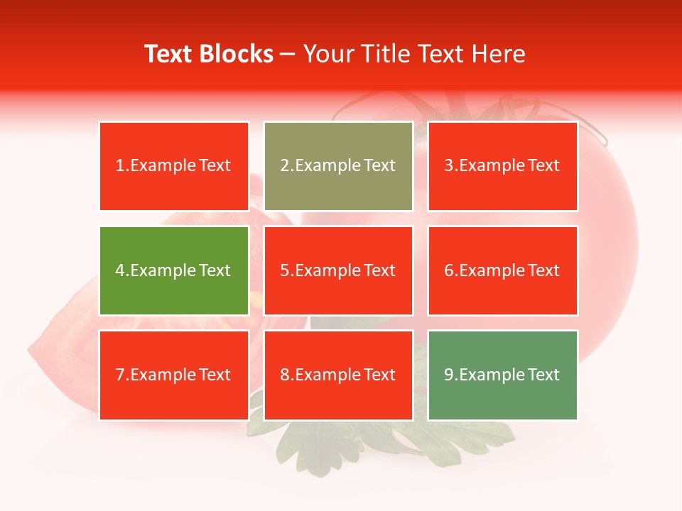 White Parsley Vitamin PowerPoint Template