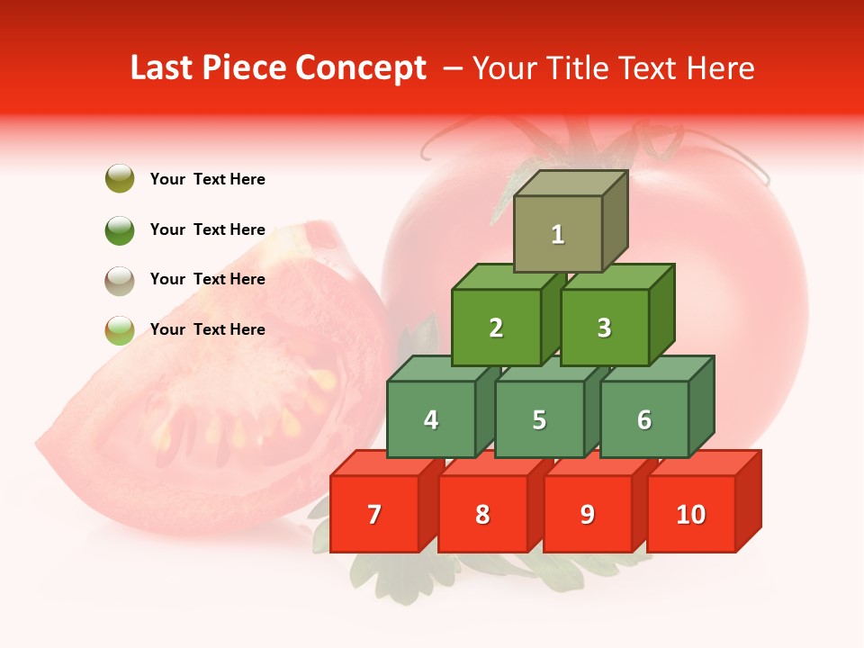 White Parsley Vitamin PowerPoint Template