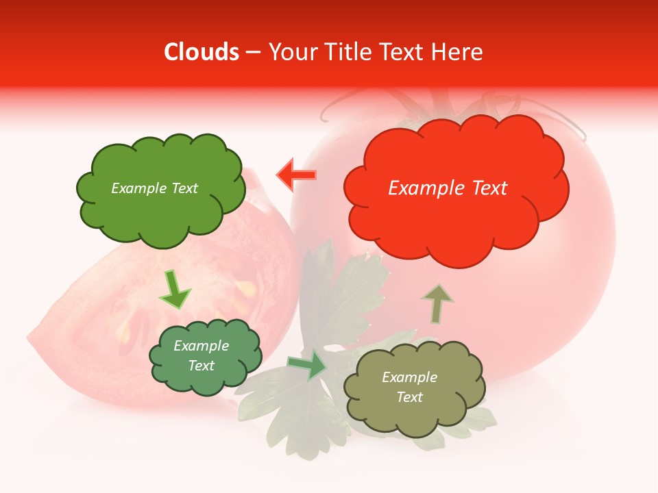 White Parsley Vitamin PowerPoint Template