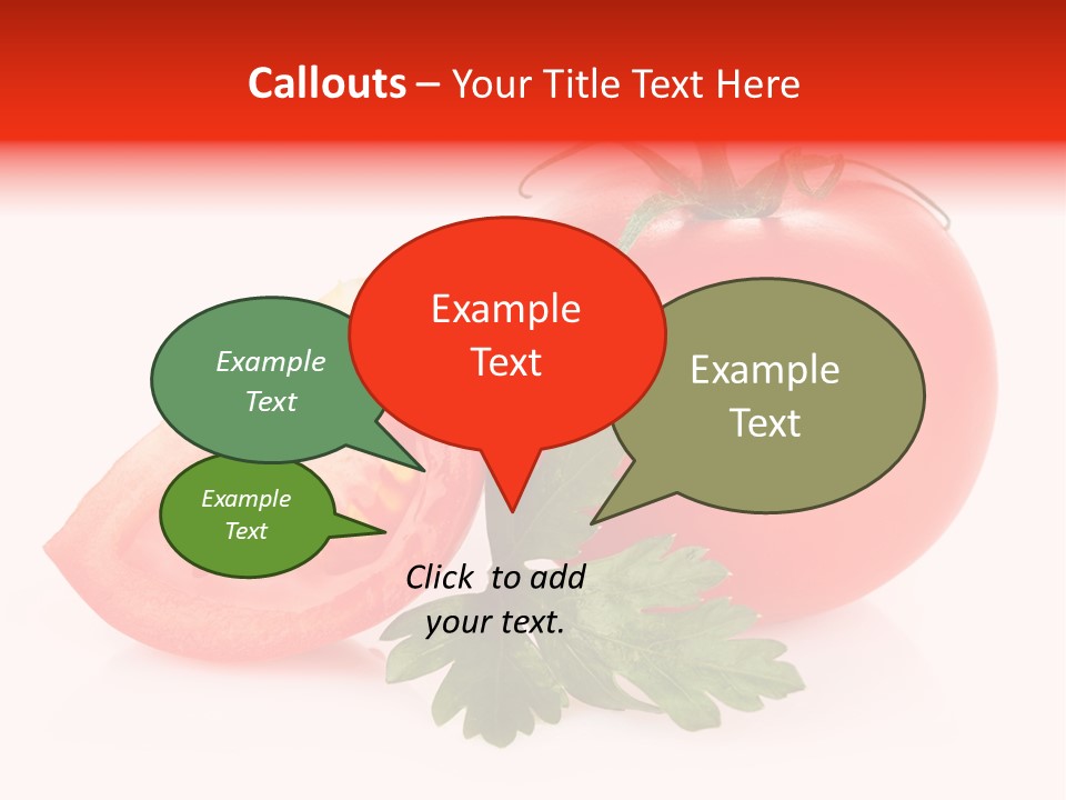 White Parsley Vitamin PowerPoint Template