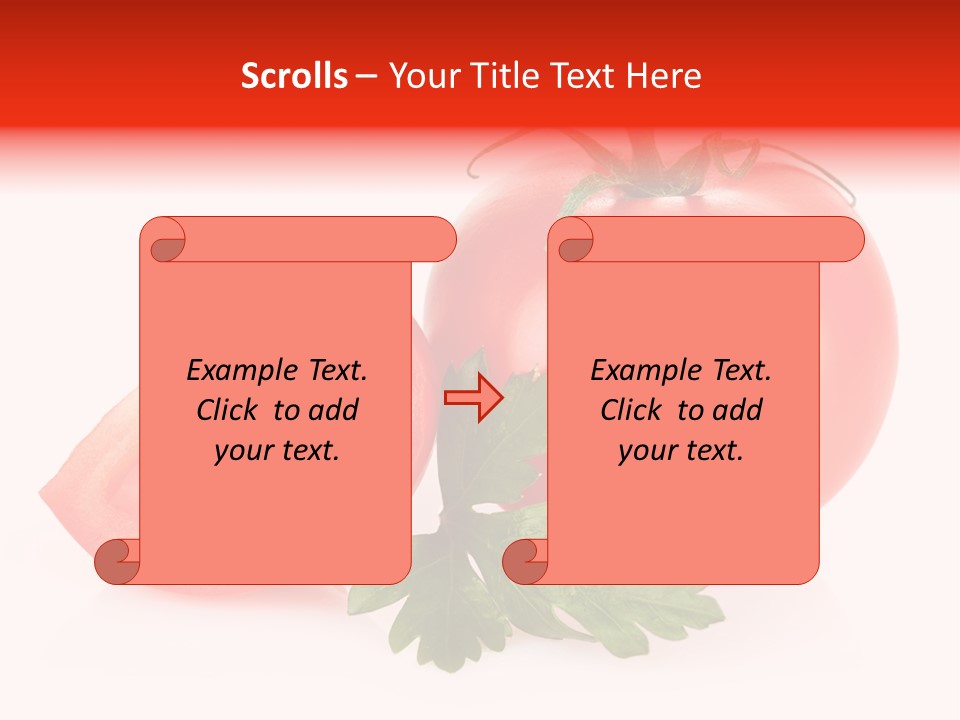 White Parsley Vitamin PowerPoint Template