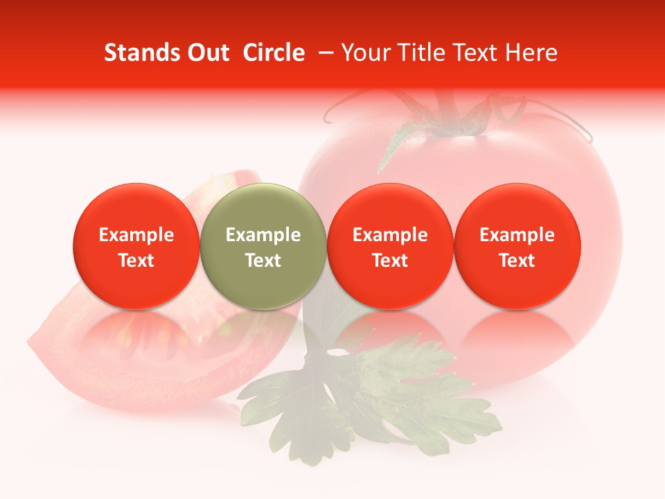 White Parsley Vitamin PowerPoint Template