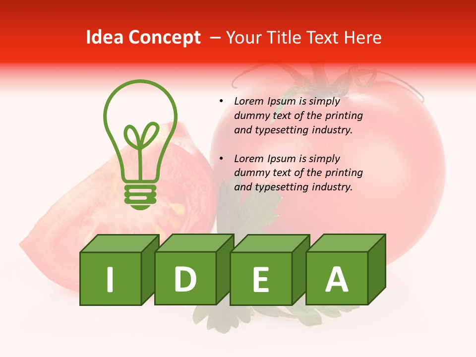 White Parsley Vitamin PowerPoint Template