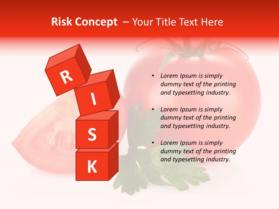 White Parsley Vitamin PowerPoint Template