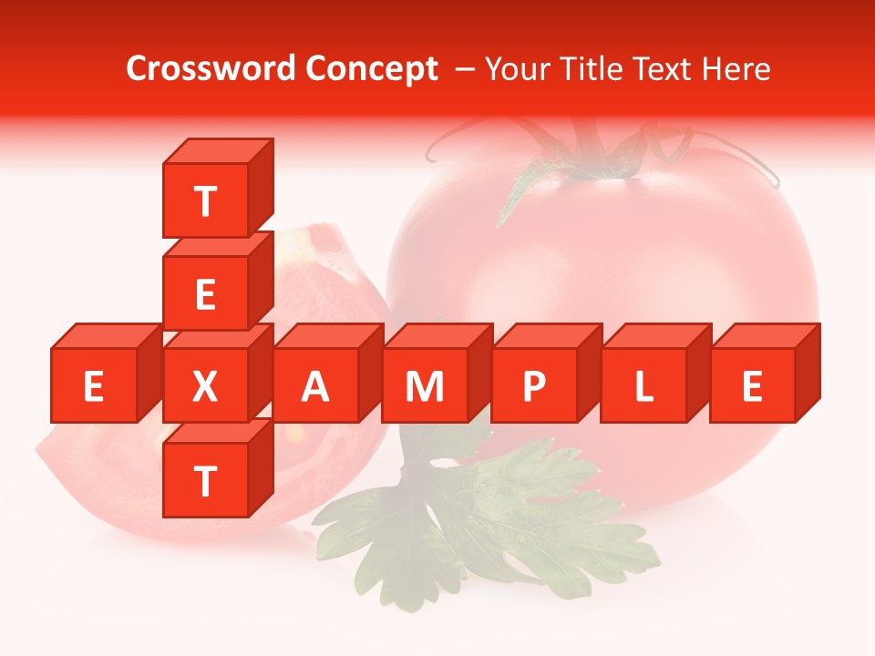 White Parsley Vitamin PowerPoint Template