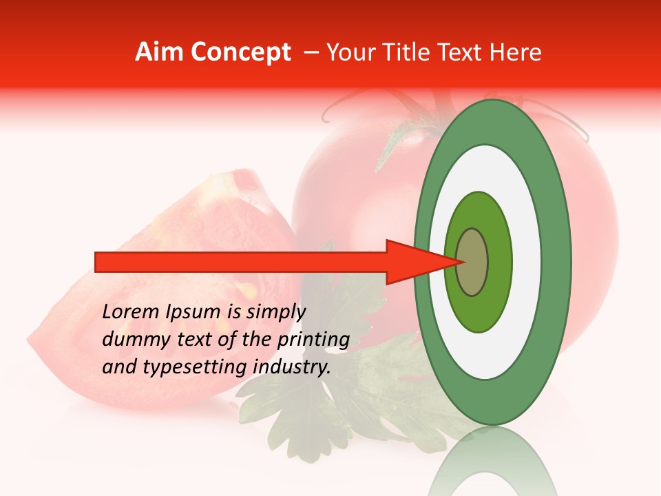 White Parsley Vitamin PowerPoint Template