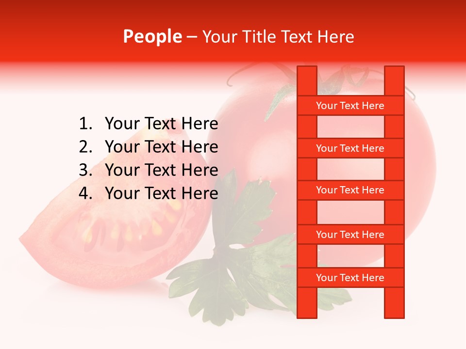 White Parsley Vitamin PowerPoint Template