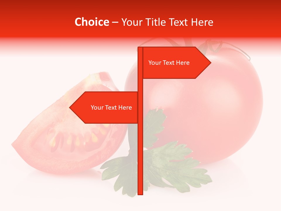 White Parsley Vitamin PowerPoint Template