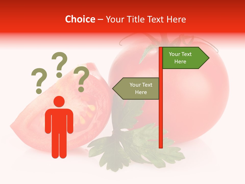 White Parsley Vitamin PowerPoint Template