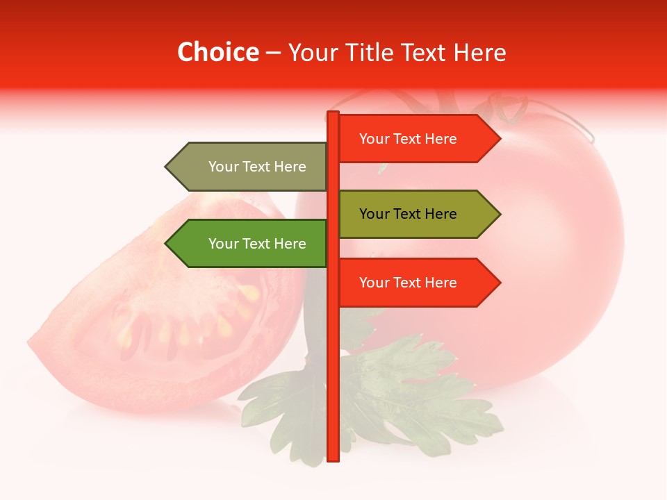 White Parsley Vitamin PowerPoint Template